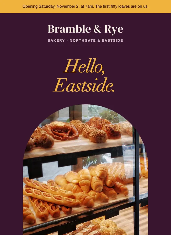 Announcement - Editorial email template