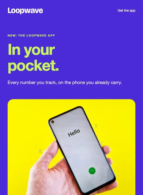 App Launch - On Your Phone email template