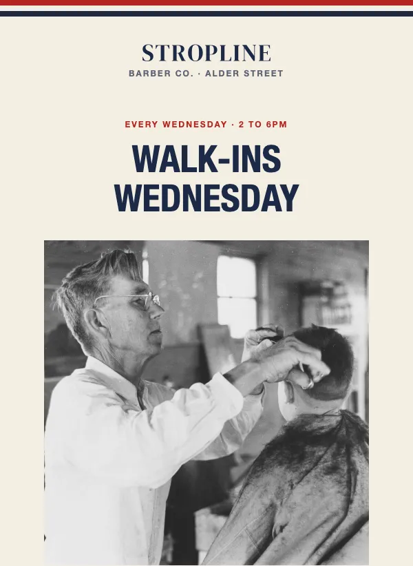 Midweek Offer - Barbershop email template