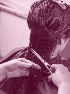 A cut in progress