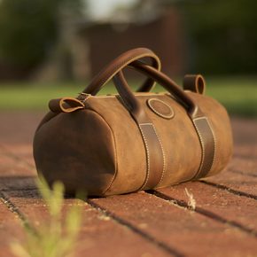 The Weekender in tan leather