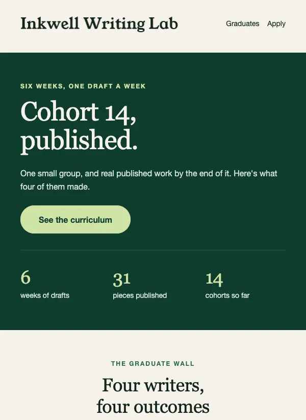 Course - The Graduate Wall email template