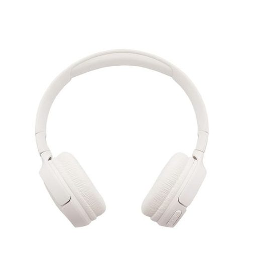 White over-ear headphones on a white background