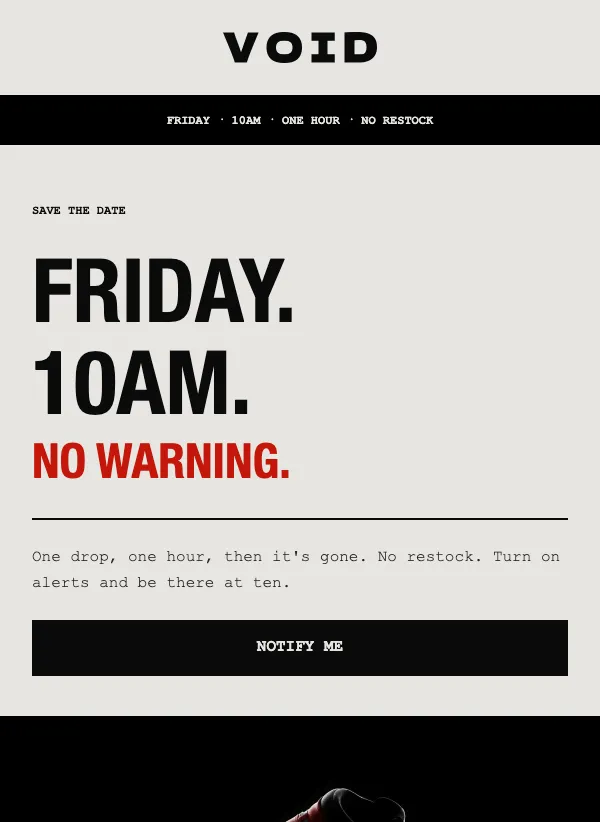 Drop - Friday 10AM email template
