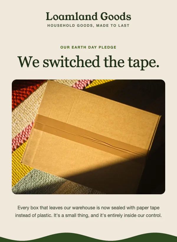 Earth Day Pledge - Moss email template