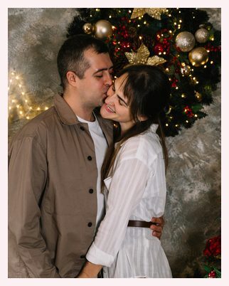A kiss on the forehead