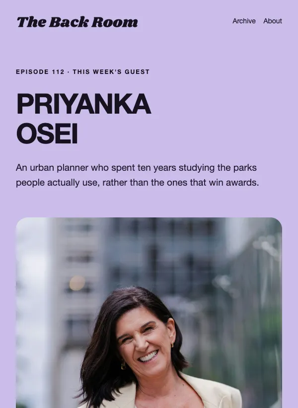 Podcast Guest - Lilac email template