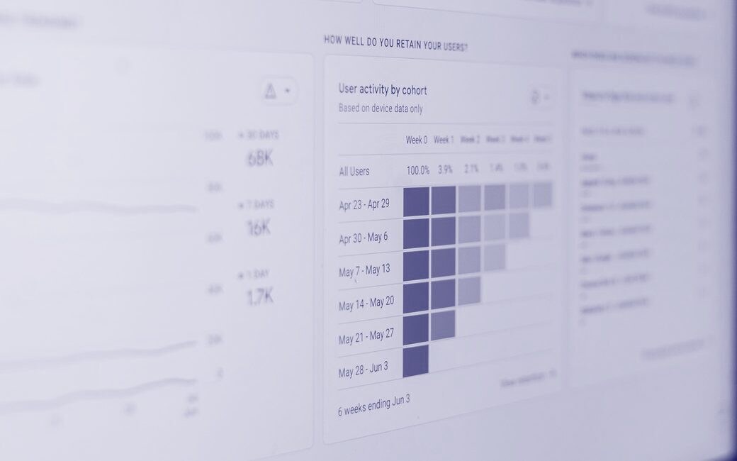 A cohort chart on the rebuilt Arcway dashboard