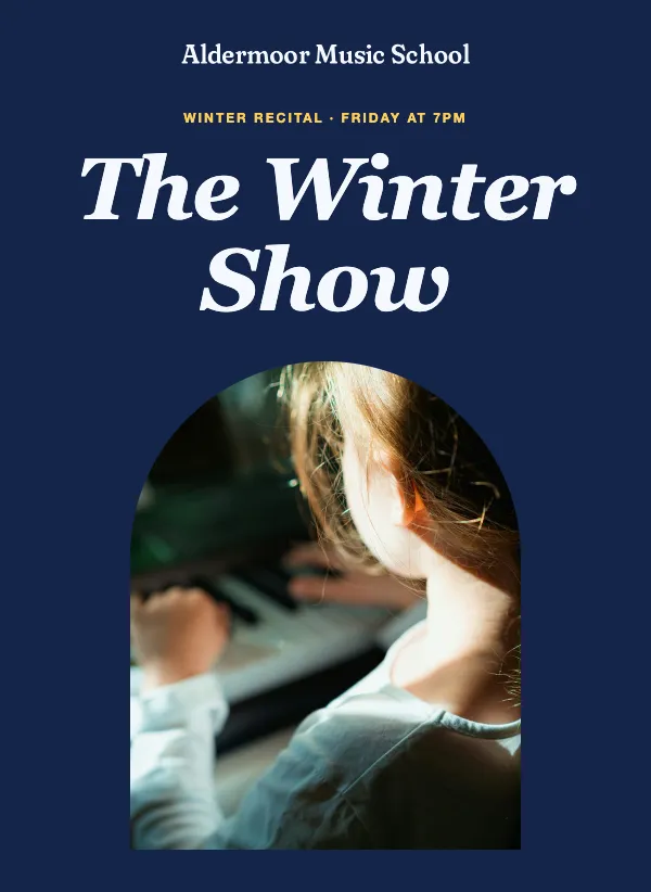 Recital - The Winter Show email template