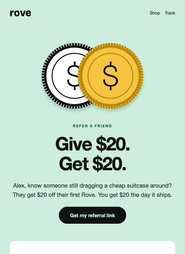 Referral Offer - Mint Coins email template