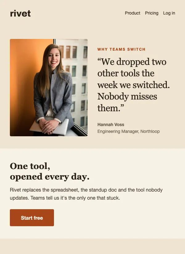 Social Proof - Loved by Teams email template