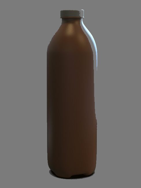 The Halo Tall in clay, a brown stoneware bottle diffuser against a gray wall