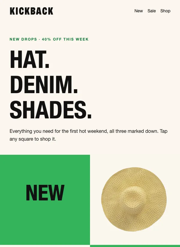 Promotional - The Checkerboard email template