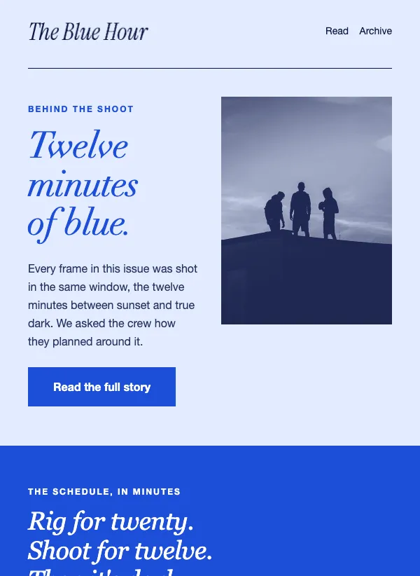Newsletter - The Duotone email template