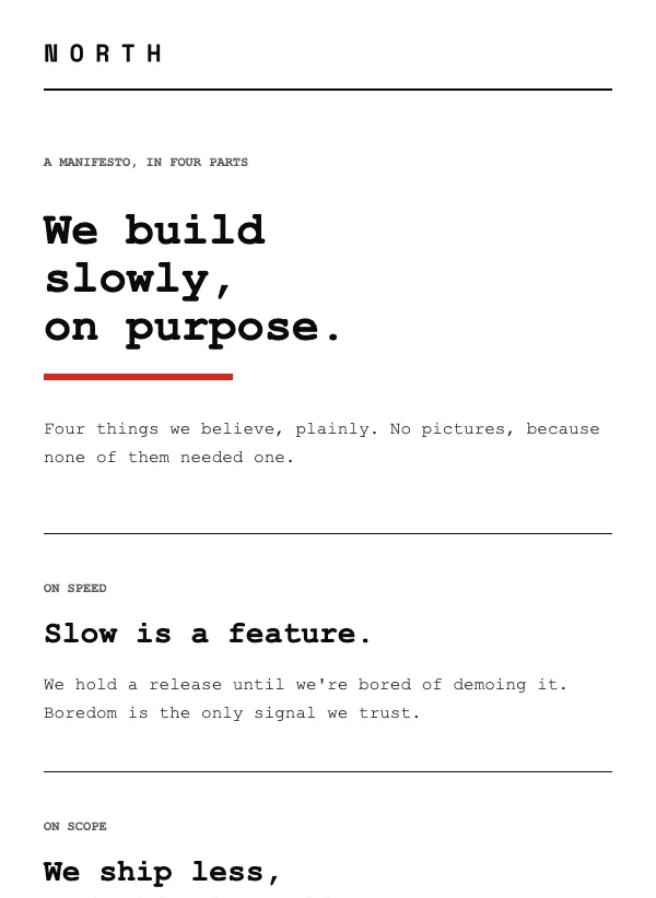 Basic - The Manifesto email template