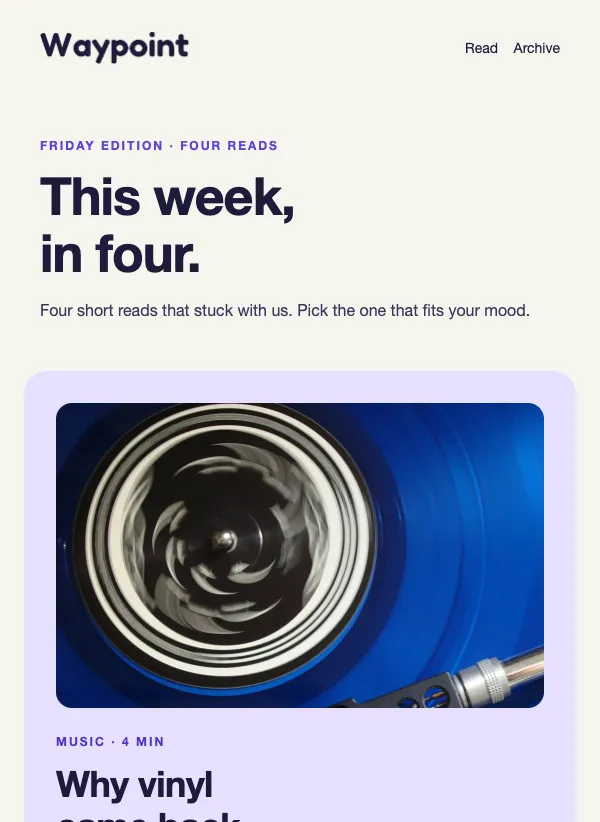 Newsletter - The Soft Grid email template