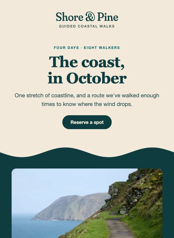 Travel - The Shoreline email template