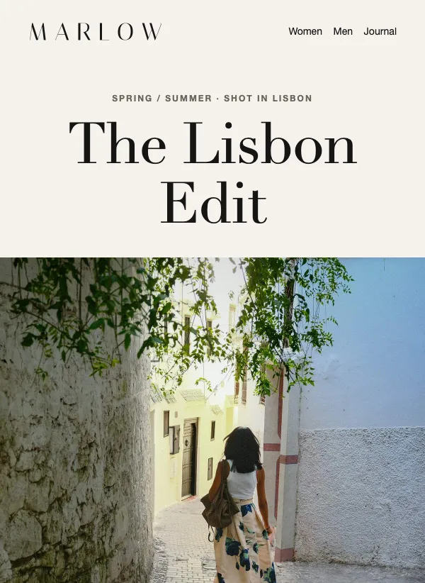 Lookbook - Photo Hero email template