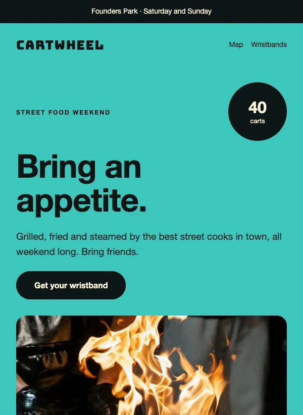 Festival - Street Food Weekend email template