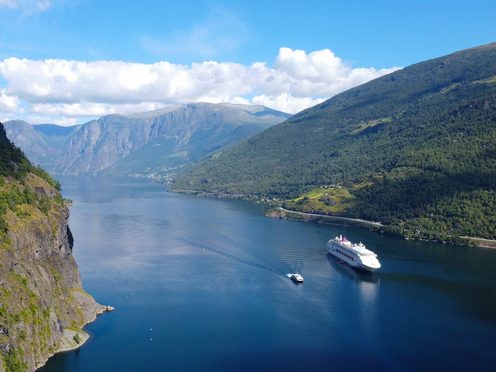 A ferry on the fjord