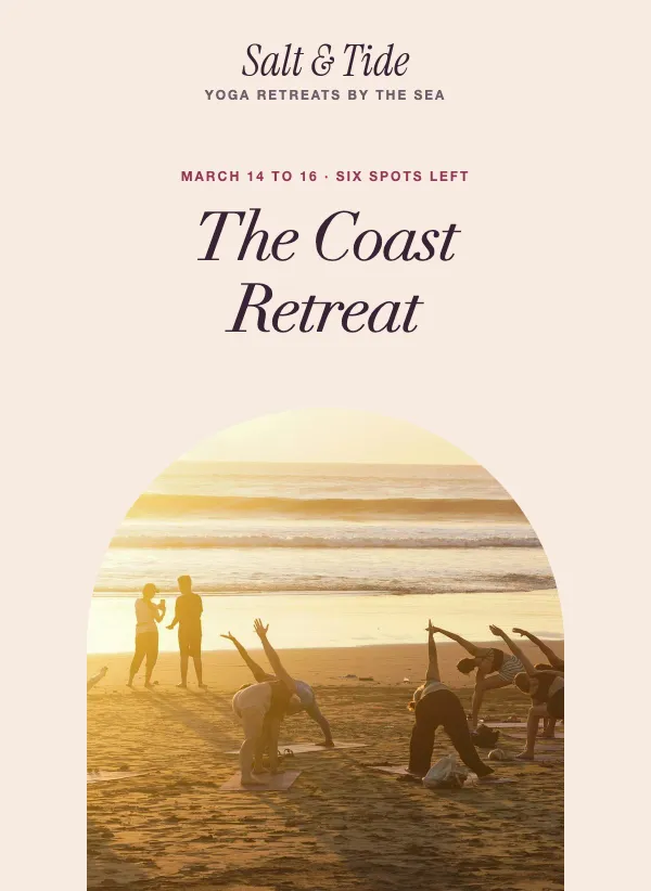 Retreat - Coastal Yoga email template